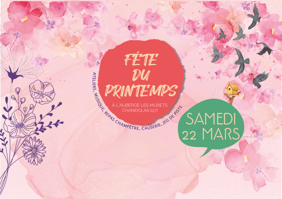 Actualités | Auberge les Murets | Fete du printemps visuel actu