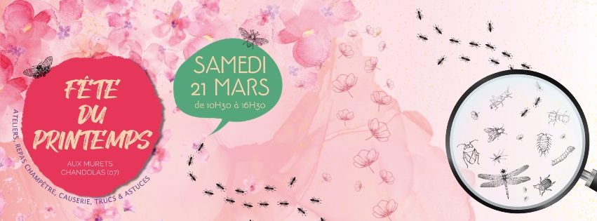 affiche fete du printemps 2026 à Chandolas en Cévennes d'Ardèche, animations pour toute la famille affiche fete du printemps 2026 à Chandolas en Cévennes d'Ardèche, animations pour toute la famille